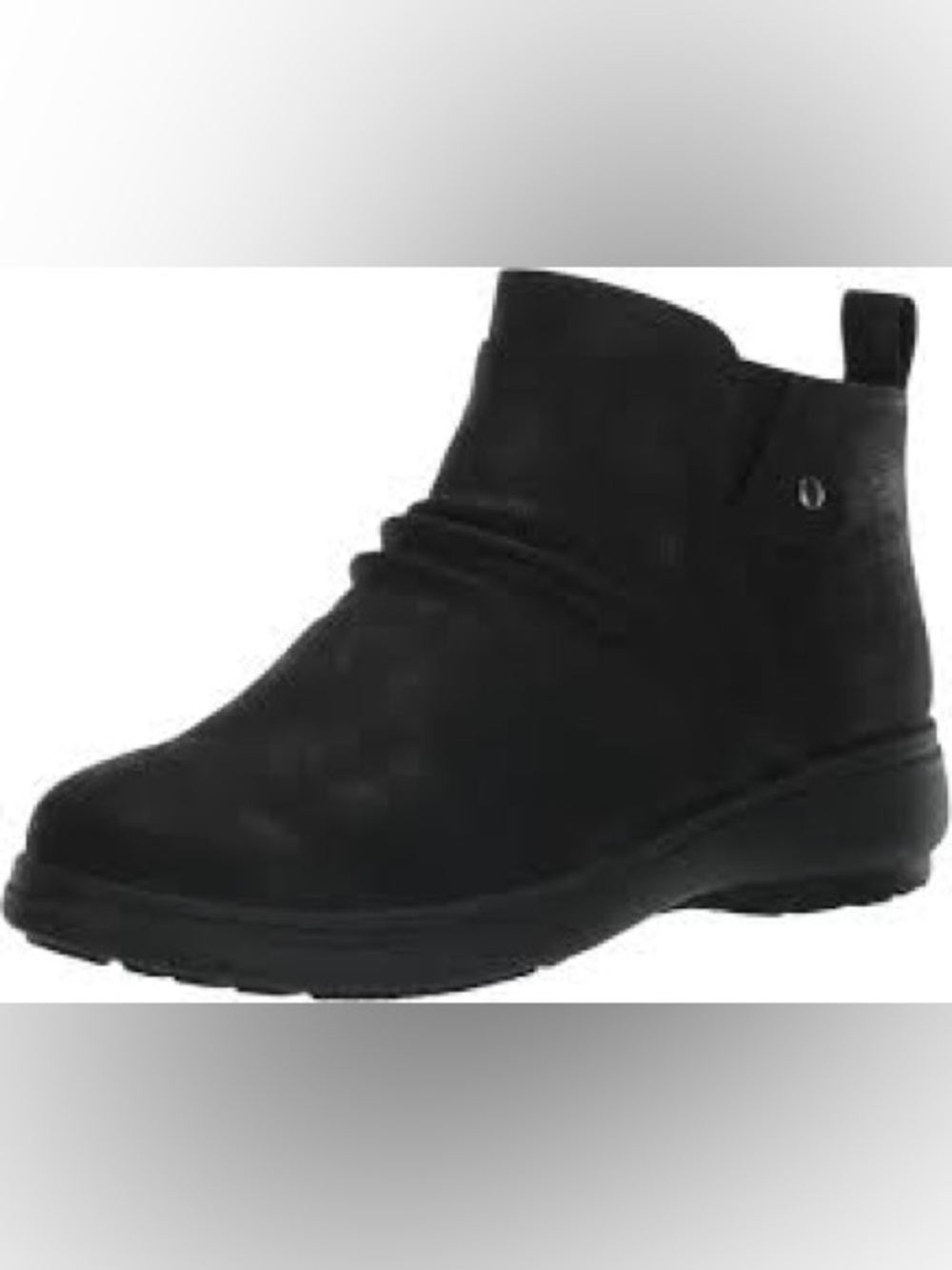 Easy Street Black Gore Slip-On Ankle Boot Size 10W. New in a box.